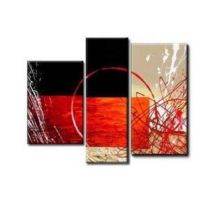 Bedroom Wall Art Paintings, Living Room Wall Painting, 3 Piece Canvas Art, Abstract Painting on Canvas, Simple Modern Art-artworkcanvas