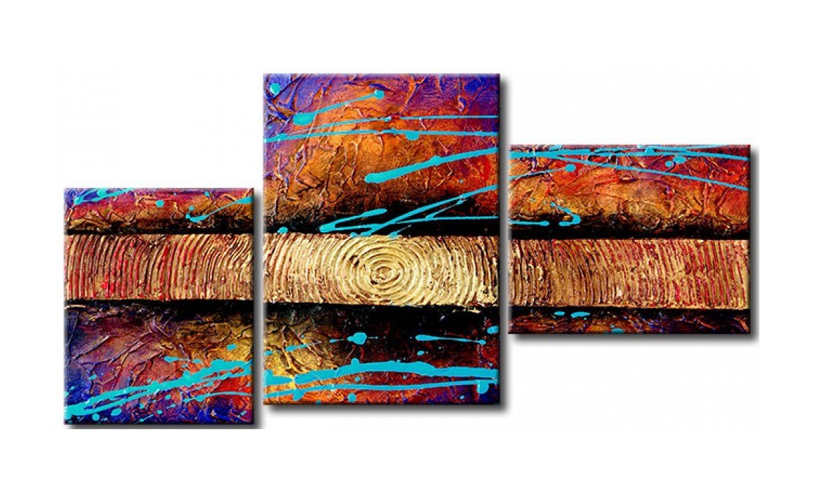 Texture Painting, 3 Piece Wall Art, Abstract Acrylic Paintings, Hand Painted Artwork, Acrylic Painting Abstract-artworkcanvas