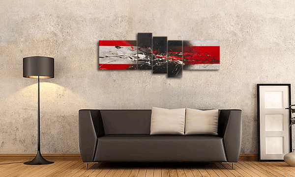 Large Paintings for Living Room, Abstract Acrylic Painting, Simple Modern Art, 5 Piece Wall Painting, Modern Wall Art Paintings-artworkcanvas