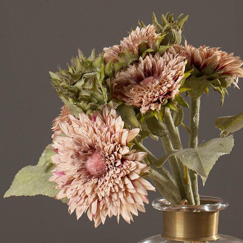 Large Gerberas Artificial Flowers, Autumn Arrangement, Table centerpiece, Sunflower-artworkcanvas