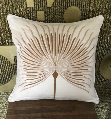 Cotton Throw Pillows, Embroider Decorative Throw Pillow, Modern Sofa Pillows, Thow Pillows for Couch-artworkcanvas