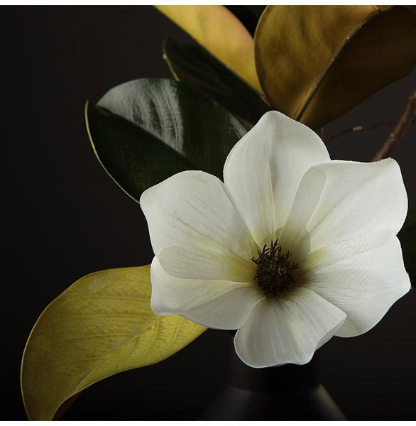 Large White Magnolias Artificial Flowers, Artificial Botany Plants, Magnolia Flower, Silk Flower Arrangement-artworkcanvas