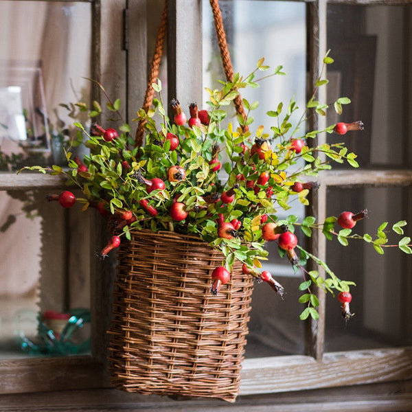 Pomegranate Branch, Beautiful Flower Arrangement Ideas for Home Decoration, Table Centerpiece, Artificial Fruit Plants, Spring Artificial Floral for Dining Room-artworkcanvas