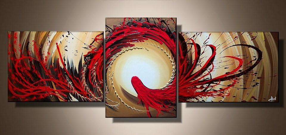 Abstract Canvas Art, Red Abstract Painting, Red Canvas Painting, Simple Modern Art, Living Room Canvas Paintings, Abstract Painting for Sale-artworkcanvas