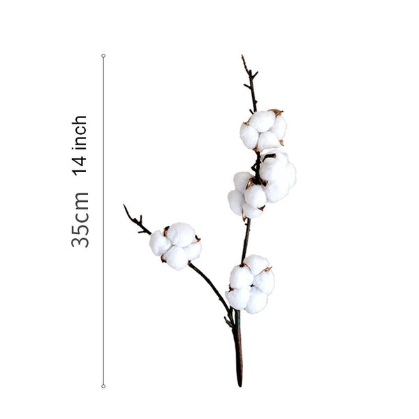 Cotton Branch, Table Centerpiece, Spring Artificial Floral for Dining Room, Bedroom Flower Arrangement Ideas, Simple Modern Flower Arrangement Ideas for Home Decoration-artworkcanvas