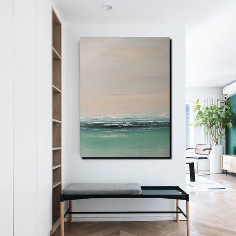 Original Landscape Painting, Seascape Canvas Painting, Living Room Wall Art Painting, Hand Painted Artwork, Large Original Paintings-artworkcanvas