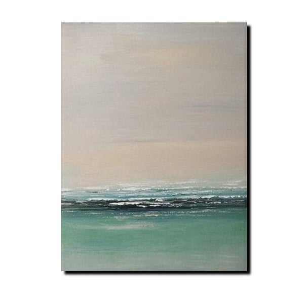 Original Landscape Painting, Seascape Canvas Painting, Living Room Wall Art Painting, Hand Painted Artwork, Large Original Paintings-artworkcanvas