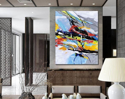 Wall Art Paintings, Hand Painted Acrylic Painting, Modern Abstract Painting, Extra Large Paintings for Living Room-artworkcanvas