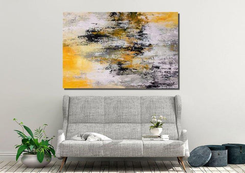 Acrylic Painting for Living Room, Modern Wall Art Painting, Large Contemporary Abstract Artwork-artworkcanvas