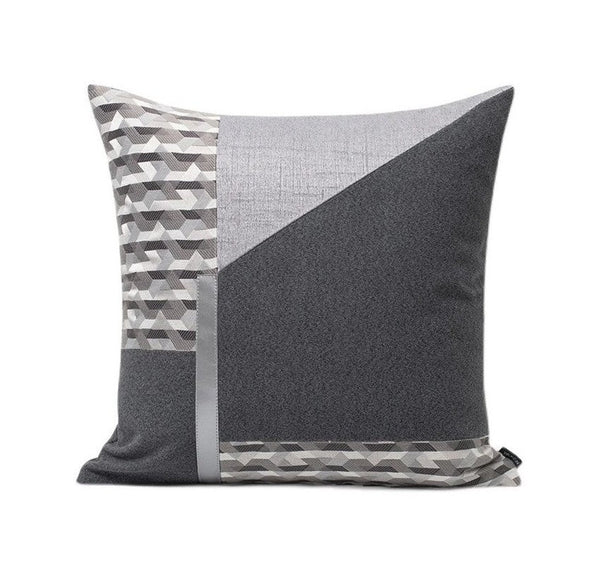 Modern Simple Throw Pillows for Dining Room, Decorative Modern Sofa Pillows, Modern Throw Pillows for Couch, Large Gray Simple Modern Pillows-artworkcanvas