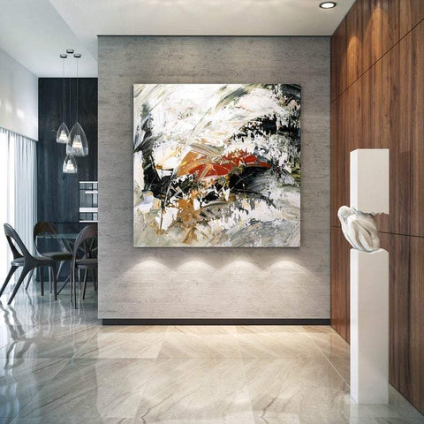 Huge Wall Paintings, Extra Large Paintings for Dining Room, Abstract Acrylic Wall Painting, Modern Canvas Painting, Living Room Wall Art Ideas-artworkcanvas