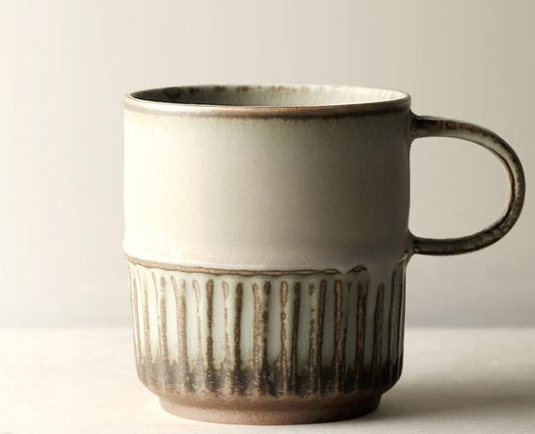 Elegant Porcelain Coffee Cups, Large Capacity Coffee Cup, Handmade Ceramic Coffee Mug, Large Pottery Coffee Cup, Large Tea Cup-artworkcanvas