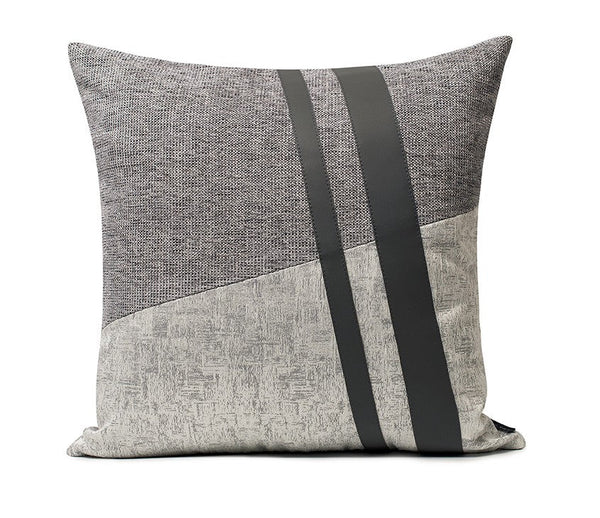 Grey Throw Pillow for Couch, Modern Sofa Pillow, Grey Decorative Pillows, Modern Throw Pillows, Throw Pillow for Living Room-artworkcanvas