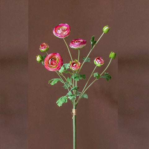 Flower Arrangement Ideas for Dining Room Table, Ranunculus Asiaticus Flowers, Simple Modern Floral Arrangement Ideas for Home Decoration, Spring Artificial Floral for Bedroom-artworkcanvas
