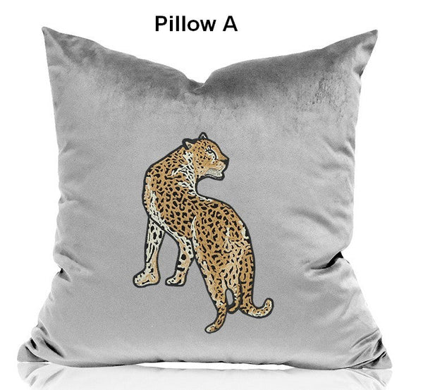 Cheetah Decorative Throw Pillows, Decorative Pillows for Living Room, Modern Sofa Pillows, Contemporary Throw Pillows-artworkcanvas