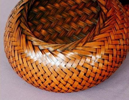 Farmhouse Small Storage Basket, Woven Snacks Basket, Bamboo Storage Basket, Round Storage Basket for Kitchen, Set of 3-artworkcanvas