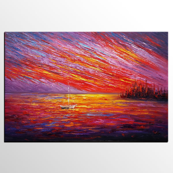 Oil Painting, Original Wall Art, Landscape Painting, Custom Large Art, Canvas Art, Wall Art, Original Artwork, Canvas Painting, Modern Art, Abstract Art-artworkcanvas