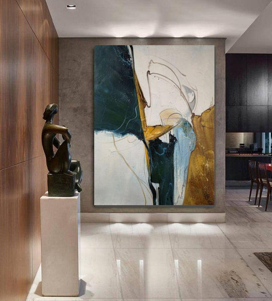Large Abstract Paintings on Canvas, Hand Painted Canvas Art, Acrylic Paintings for Living Room, Large Painting for Sale-artworkcanvas