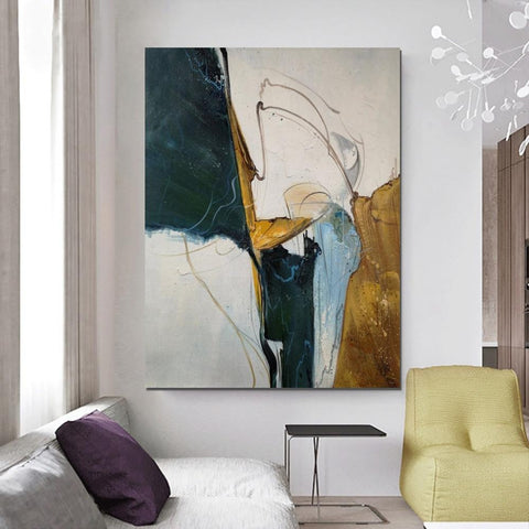 Large Abstract Paintings on Canvas, Hand Painted Canvas Art, Acrylic Paintings for Living Room, Large Painting for Sale-artworkcanvas