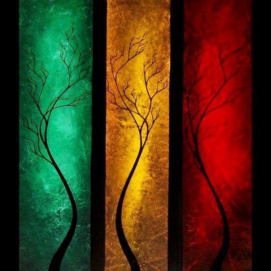 Hand Painted Canvas Painting, Tree Painting Acrylic, Abstract Painting Acrylic, Tree Paintings, Bedroom Wall Art Ideas, Hand Painted Canvas Art-artworkcanvas