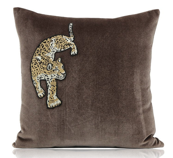 Modern Sofa Pillows, Contemporary Throw Pillows, Cheetah Decorative Throw Pillows, Decorative Pillows for Living Room-artworkcanvas