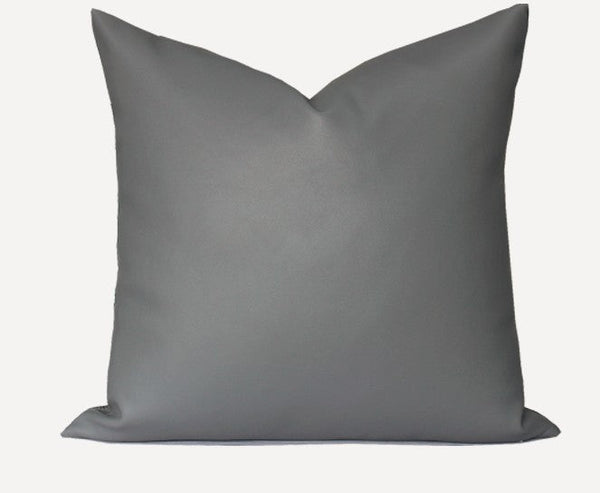 Large Modern Throw Pillows, Decorative Throw Pillow for Couch, Blue Grey Modern Sofa Pillows, Decorative Throw Pillows for Living Room, Large Square Pillows-artworkcanvas