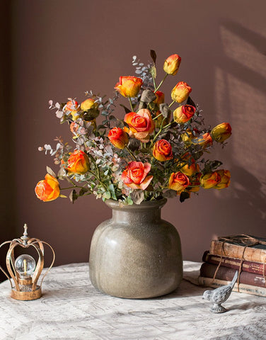 Modern Flower Arrangement Ideas for Home Decoration, Wedding Flowers, Rose Flowers, Artificial Rose Floral for Dining Room Table, Bedroom Flower Arrangement Ideas-artworkcanvas