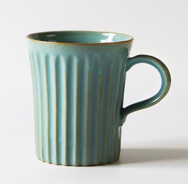 Large Capacity Coffee Cup, Cappuccino Coffee Mug, Handmade Pottery Coffee Cup, Large Tea Cup-artworkcanvas
