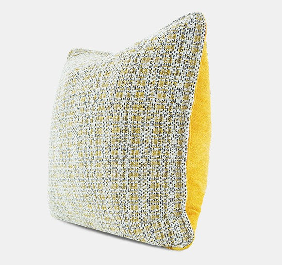 Contemporary Modern Sofa Pillows, Large Yellow Decorative Throw Pillows, Large Square Modern Throw Pillows for Couch, Simple Throw Pillow for Interior Design-artworkcanvas