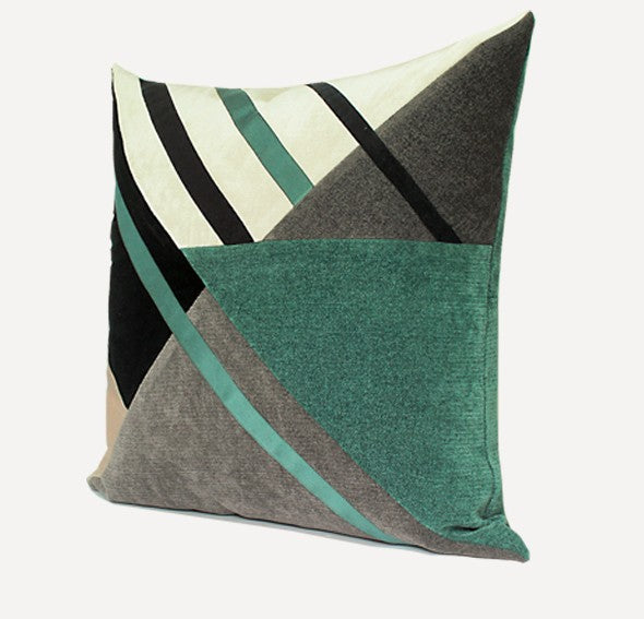 Simple Modern Pillows for Living Room, Decorative Pillows for Couch, Green Modern Sofa Pillows, Modern Sofa Pillows, Contemporary Throw Pillows-artworkcanvas