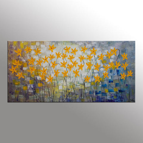 Canvas Art, Flower Painting, Original Wall Art, Bedroom Painting, Large Art, Canvas Art, Wall Art, Canvas Painting, C-artworkcanvas