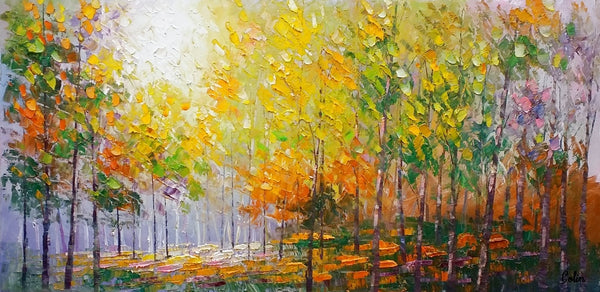 Living Room Wall Art, Landscape Painting, Oil Painting, Abstract Painting, Large Art, Canvas Art, Modern Art, Canvas Painting,-artworkcanvas