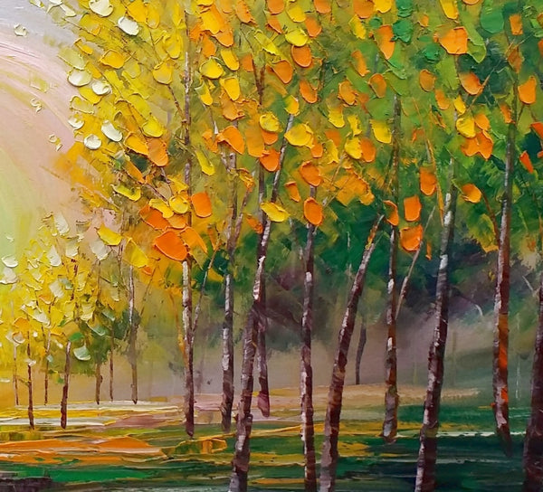 Oil Painting, Living Room Wall Art, Landscape Painting, Abstract Painting, Large Art, Canvas Art, Modern Art, Canvas Painting-artworkcanvas