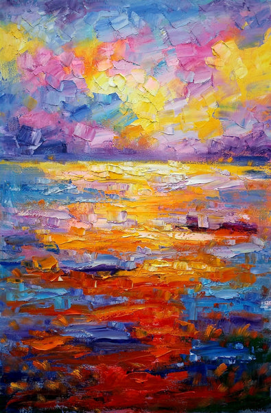 Large Oil Painting on Canvas, Abstract Canvas Paintings,, Custom Abstract Wall Art Painting, Canvas Painting for Living Room-artworkcanvas