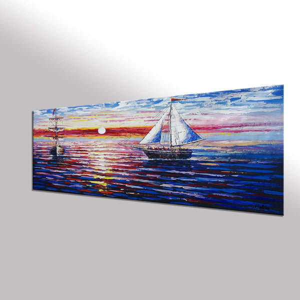 Original Painting, Sail Boat Painting, Seascape Painting, Framed Art, Canvas Art, Wall Art, Canvas Art, Canvas Painting, 392-artworkcanvas