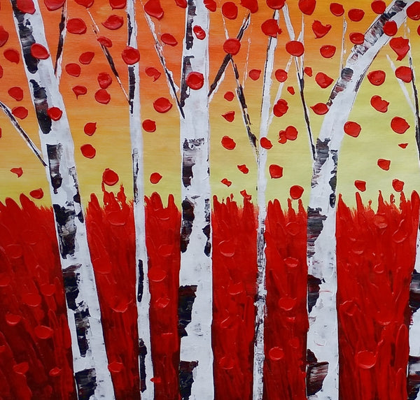 Landscape Painting, Autumn Tree Painting, Large Art, Canvas Art, Wall Art, Original Artwork, Canvas Painting, Decorative Art, 396-artworkcanvas