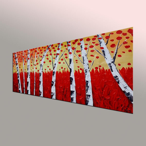 Landscape Painting, Autumn Tree Painting, Large Art, Canvas Art, Wall Art, Original Artwork, Canvas Painting, Decorative Art, 396-artworkcanvas