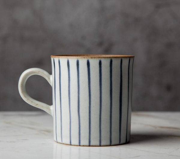 Large Capacity Coffee Cup, Cappuccino Coffee Mug, Pottery Tea Cup, Handmade Pottery Coffee Cup-artworkcanvas