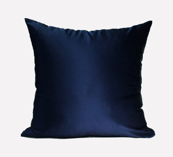 Large Square Pillows, Blue Decorative Modern Throw Pillow for Couch, Modern Sofa Pillows, Simple Modern Throw Pillows for Couch-artworkcanvas