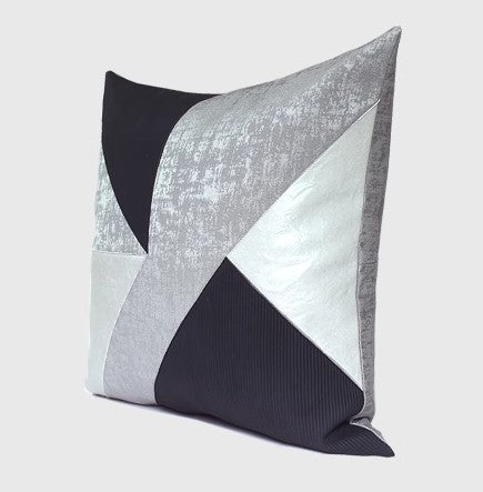 Decorative Modern Pillows for Couch, Blue Grey Modern Sofa Pillows Covers, Modern Sofa Cushion, Decorative Pillows for Living Room-artworkcanvas