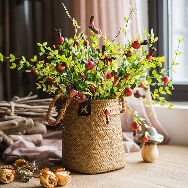 Pomegranate Branch, Beautiful Flower Arrangement Ideas for Home Decoration, Table Centerpiece, Artificial Fruit Plants, Spring Artificial Floral for Dining Room-artworkcanvas