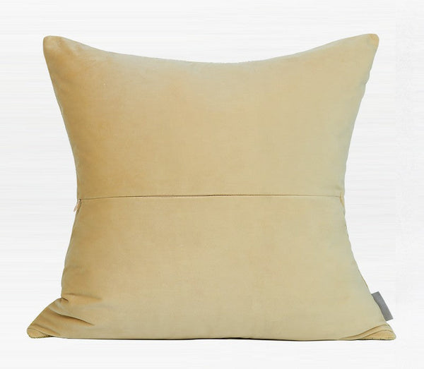 Modern Simple Throw Pillows, Large Yellow Square Pillows, Modern Throw Pillows for Couch, Decorative Modern Sofa Pillows for Bedroom-artworkcanvas