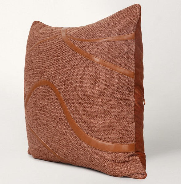 Modern Sofa Pillow, Modern Throw Pillows, Orange Throw Pillow for Couch, Orange Decorative Pillow, Throw Pillow for Living Room-artworkcanvas