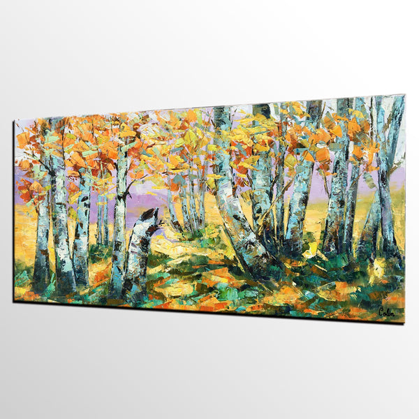 Autumn Tree Painting, Large Wall Art, Landscape Painting, Large Art, Canvas Art, Wall Art, Original Artwork, Canvas Painting, Oil Painting, Art on Canvas 194-artworkcanvas