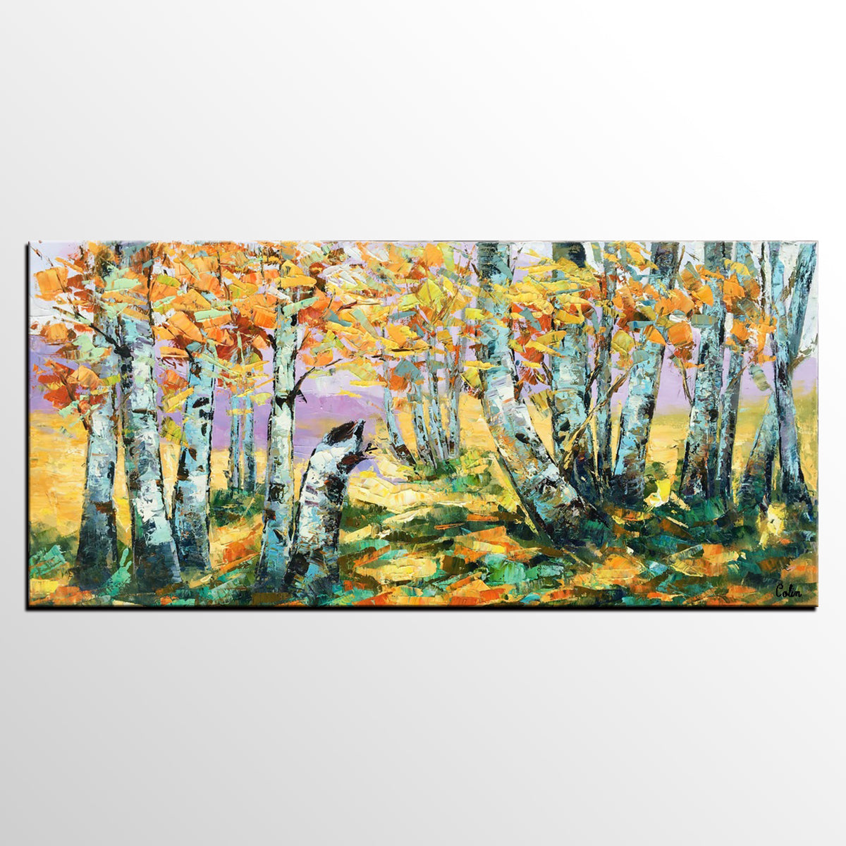 Autumn Tree Painting, Large Wall Art, Landscape Painting, Large Art, Canvas Art, Wall Art, Original Artwork, Canvas Painting, Oil Painting, Art on Canvas 194-artworkcanvas