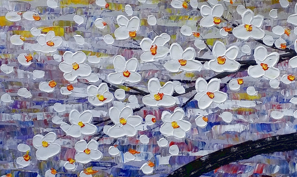 Flower Painting, Original Wall Art, Tree Painting, Large Art, Canvas Art, Wall Art, Original Artwork, Canvas Painting, Acrylic Painting, 402-artworkcanvas