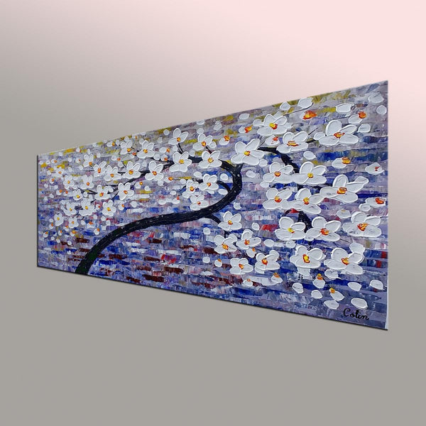 Flower Painting, Original Wall Art, Tree Painting, Large Art, Canvas Art, Wall Art, Original Artwork, Canvas Painting, Acrylic Painting, 402-artworkcanvas