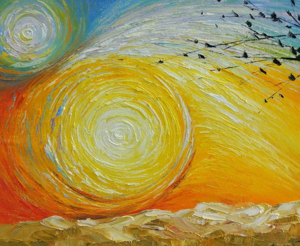 Canvas Wall Art, Abstract Art for Sale, Tree of Life Painting, Heavy Texture Canvas Art-artworkcanvas