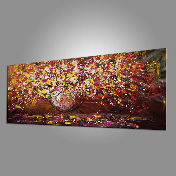 Flower Painting, Original Wall Art, Abstract Painting, Home Art, Canvas Art, Wall Art, Original Painting, Acrylic Art, 409-artworkcanvas