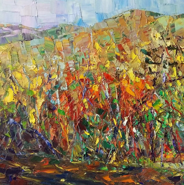 Forest Tree Painting, Landscape Painting, Canvas Painting, Painting for Sale-artworkcanvas